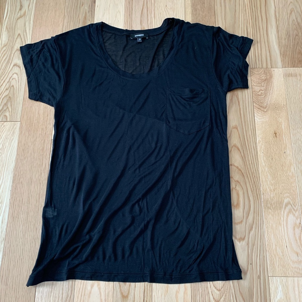 Express Short Sleeve Sheer Top